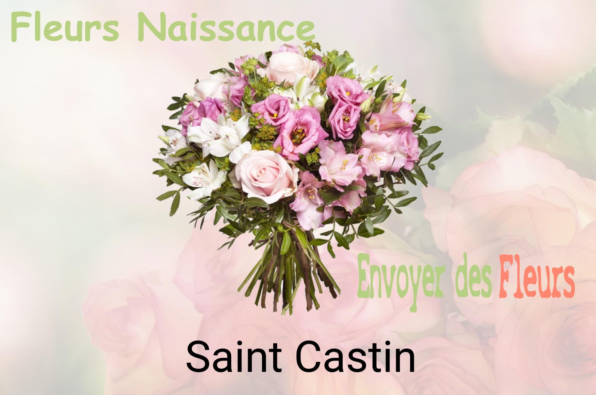 Bouquet de fleurs de naissance livré à Saint-Castin